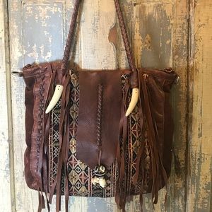 Free People fringe crossbody purse